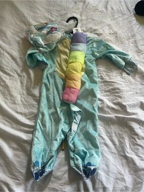 Rubie's Light Aqua One-Piece Costume with Pastel Rainbow Tail